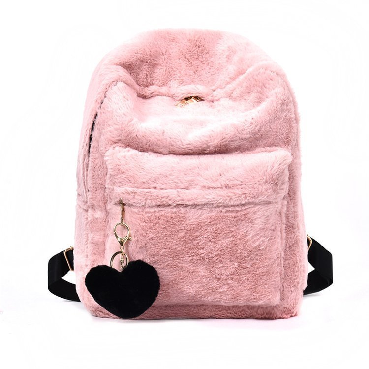 College Style Plush Backpack