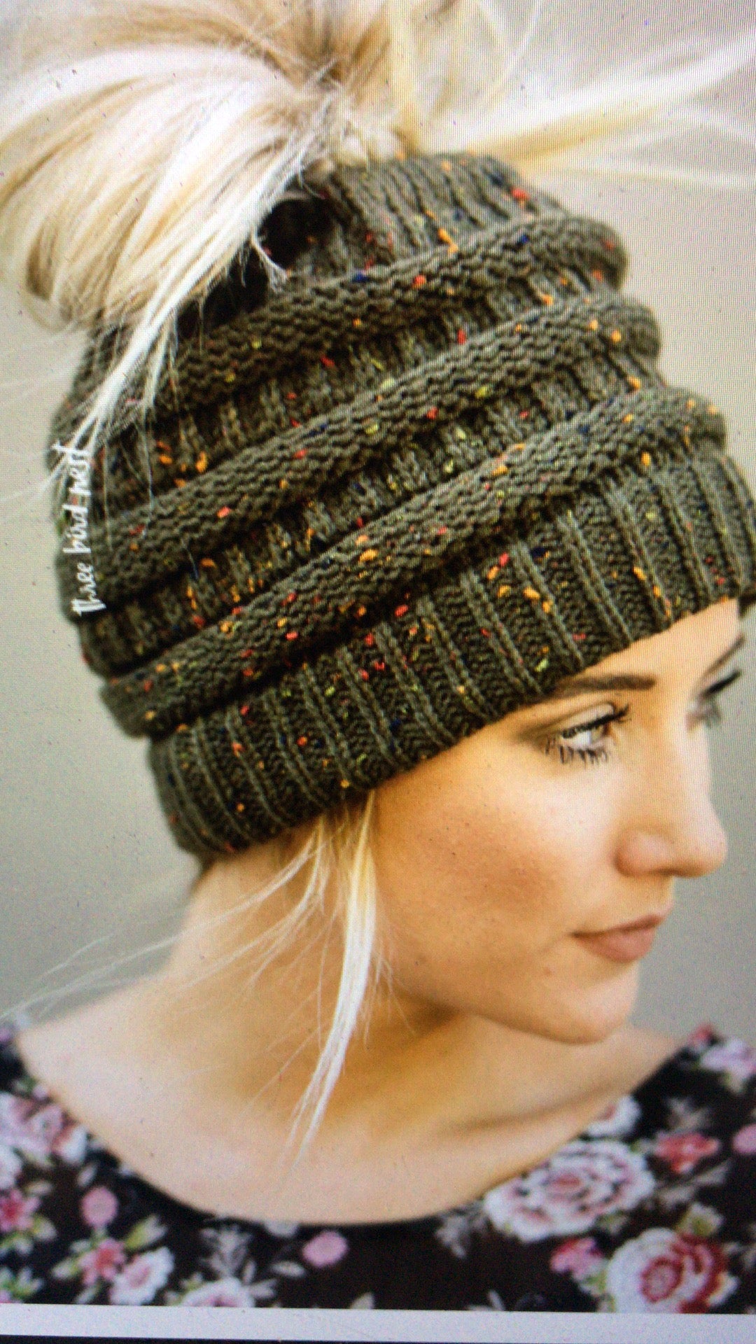 European And American Autumn And Winter Knitted Horsetail Hats
