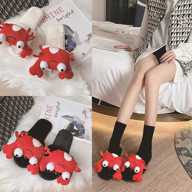 Women's Crayfish Crab Slippers Fashion Cotton Slippers