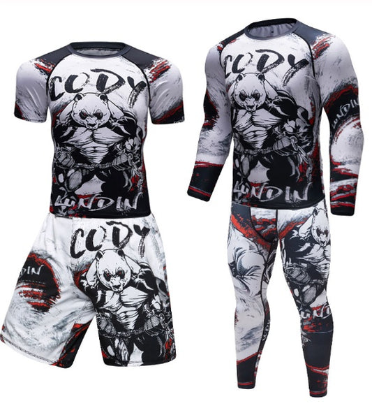 MMA Work Out Compression Rashguard T shirt Men VS PK Exercise 3D Fitness Tights Bodybuild Cross fit Rash Guard