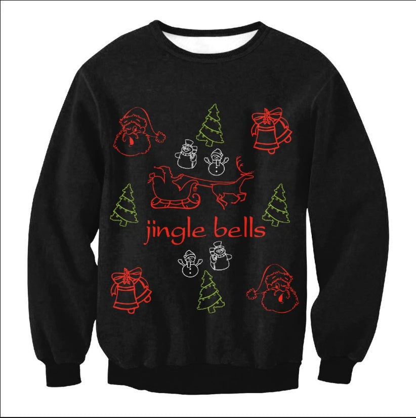 Ugly Christmas Santa Elf Sweaters and Tops