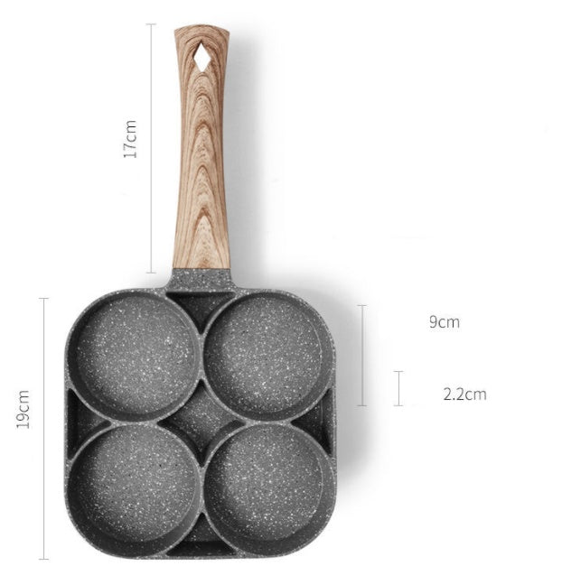 Multi Functional 4 Hole Non Stick Frying Pan