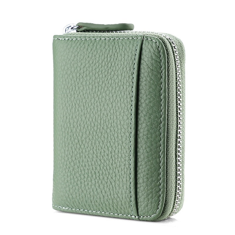 RFID Genuine Leather Card Holder