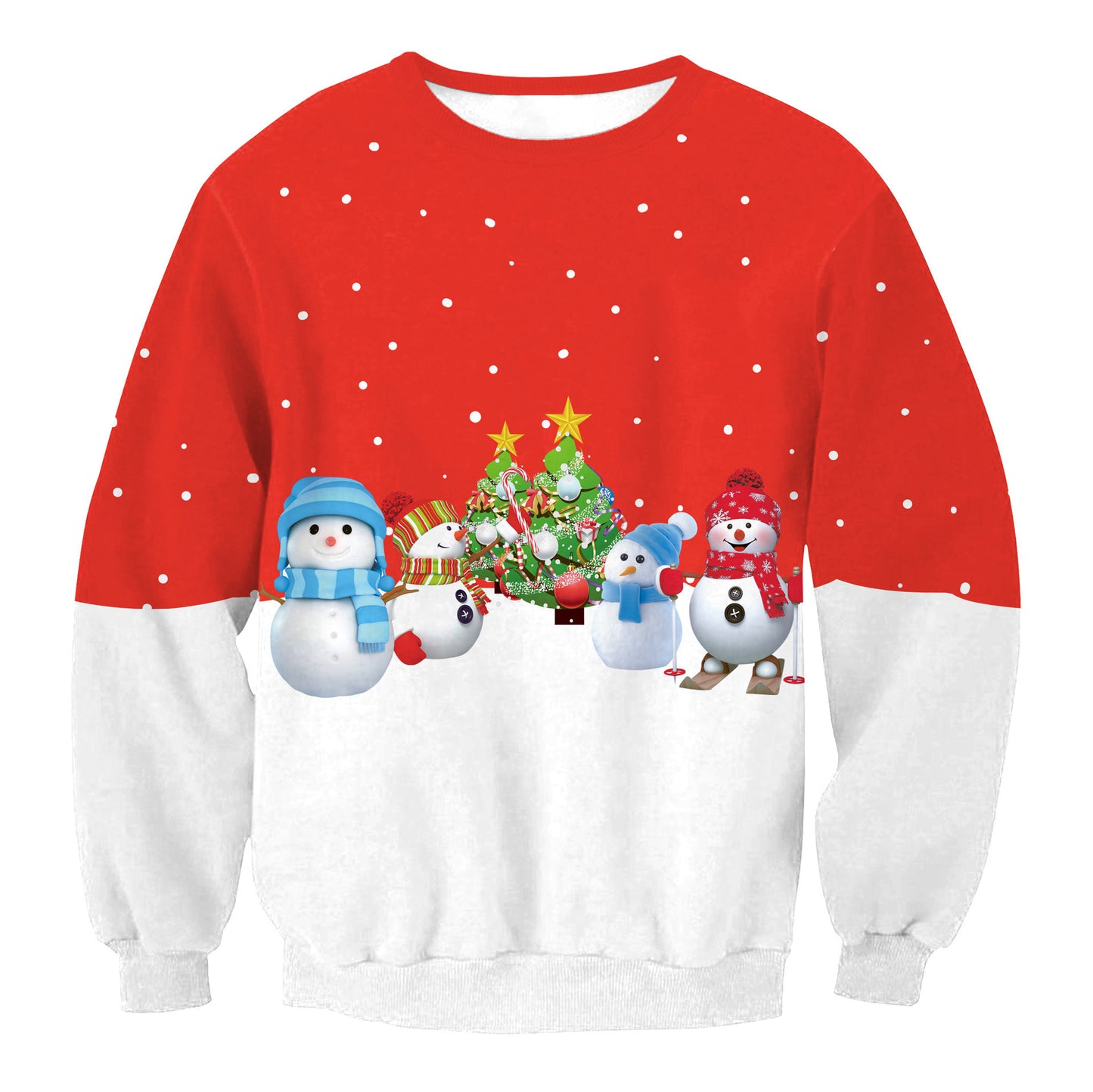 Ugly Christmas Sweater Santa Elf Pullover