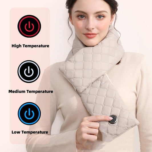 Electric USB Heating Thermal Scarf 3 Gear Pads Neck Brace