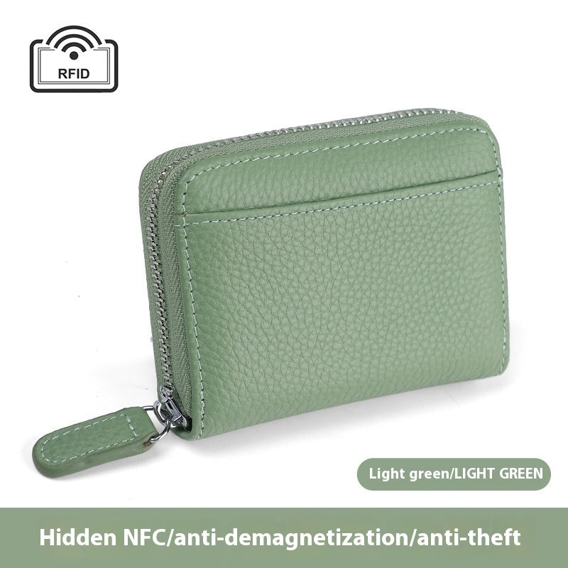 RFID Genuine Leather Card Holder