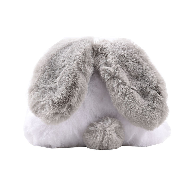 Valentines Cute Plush Ears Bunny Tail Fashion Macaron Shoulder Bag