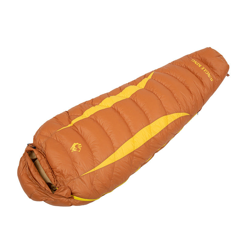 Outdoor Camping Sleeping Bag Thickened Down-filled Sleeping Bag