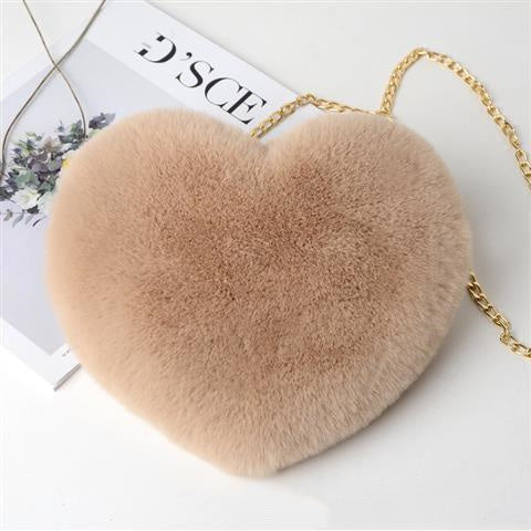 Valentines Plush Love Shoulder Party Bags with Chain