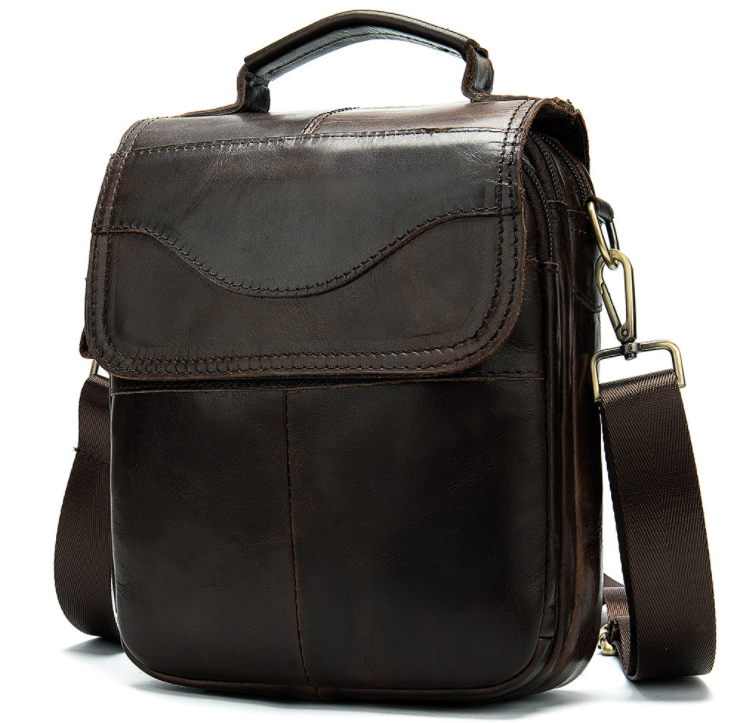 High Quality Original Leather 8" Shoulder Messenger Bag