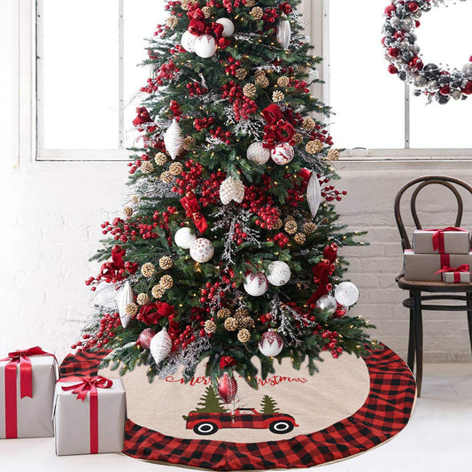 Christmas Tree Skirt 120CM Christmas Seasonal Home Decoration