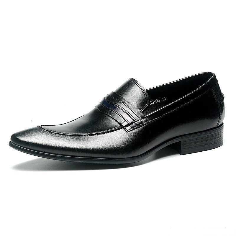 Shallow Mouth Leather Shoes
