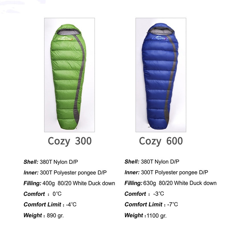 Kamperbox Sleeping Bag Cold Down In Winter