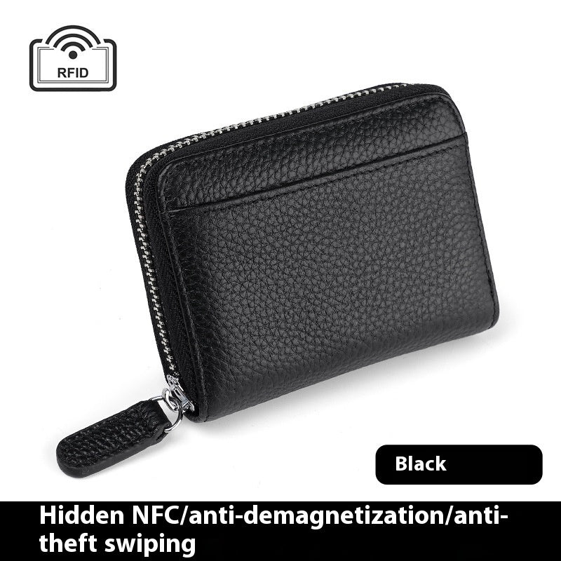 RFID Genuine Leather Card Holder