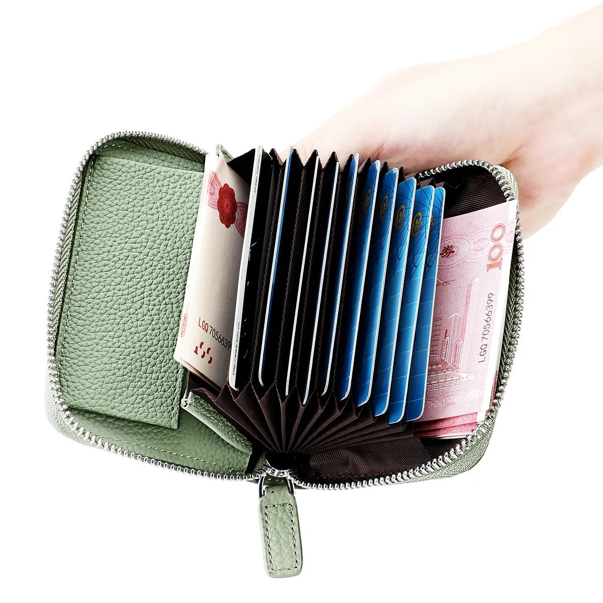 RFID Genuine Leather Card Holder