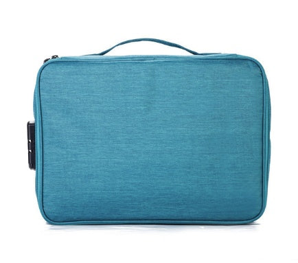 Multifunctional travel document storage bag