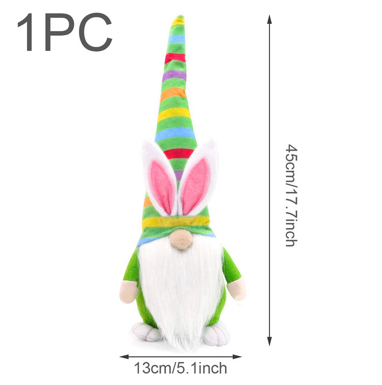 Easter Faceless Dwarf Holding Carrot Doll