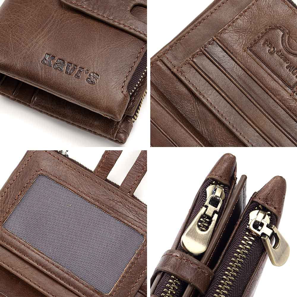 Leather Wallet KAVIS Fashion Short Wallet