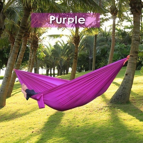 Backpacking Hammock - Portable Nylon Parachute Bag for Outdoor Activities