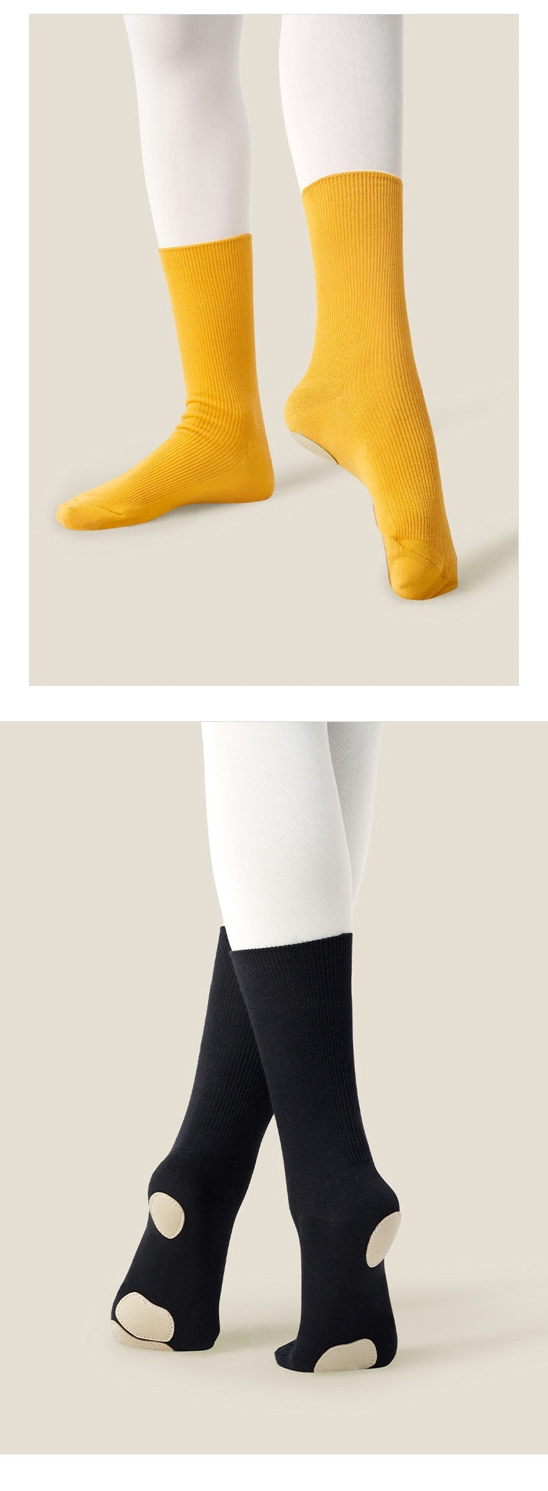 Middle Tube Non-slip Professional Classical Dance Practice Socks