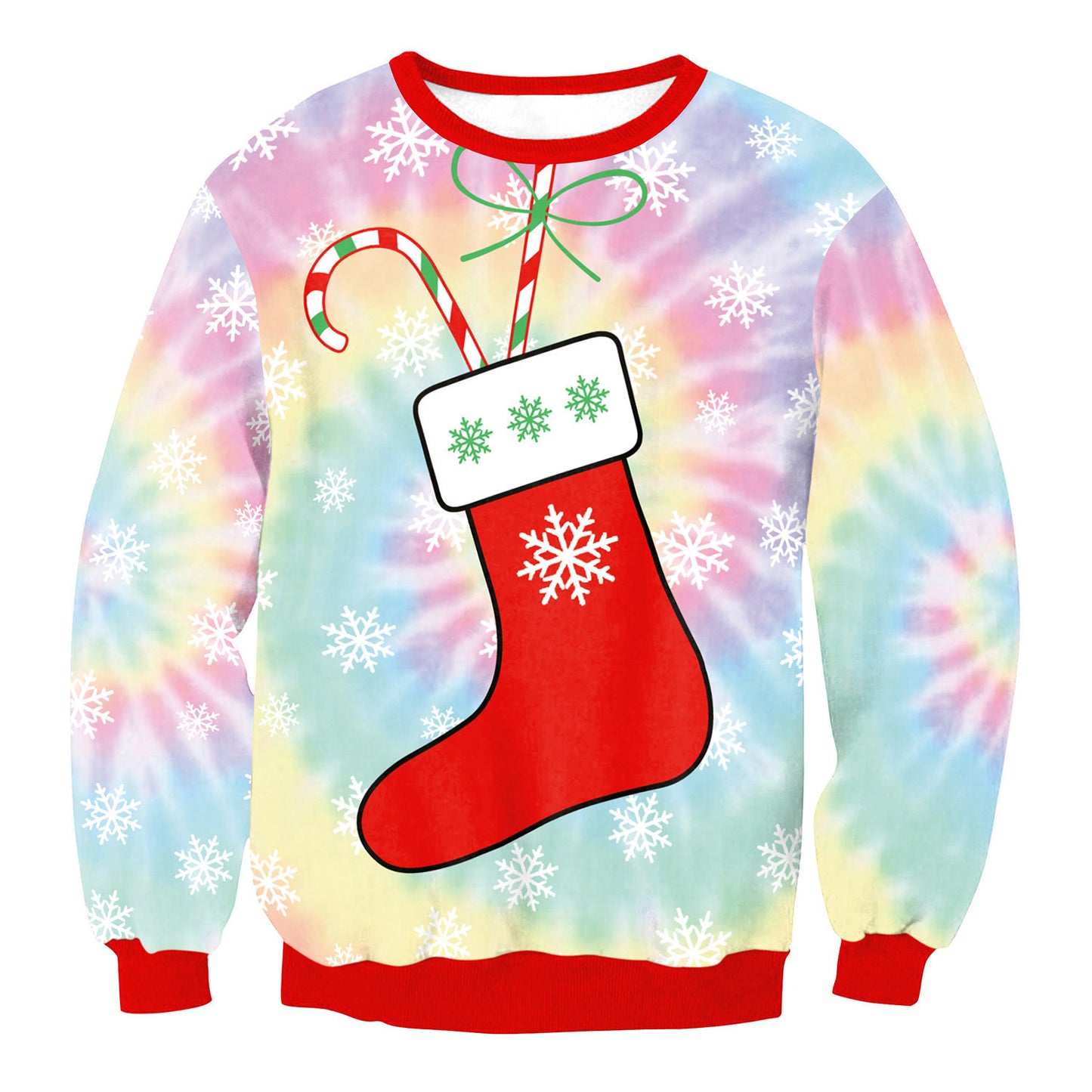 Ugly Christmas Sweater Santa Elf Pullover