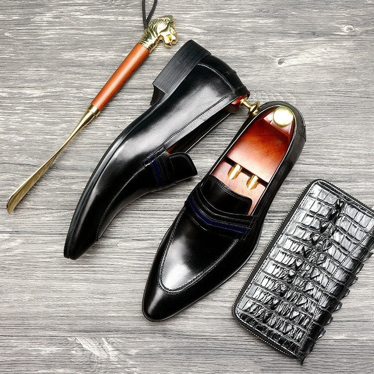 Shallow Mouth Leather Shoes