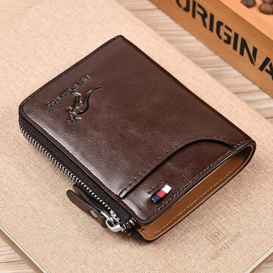 Protected Leather Wallet Vintage Short Purse