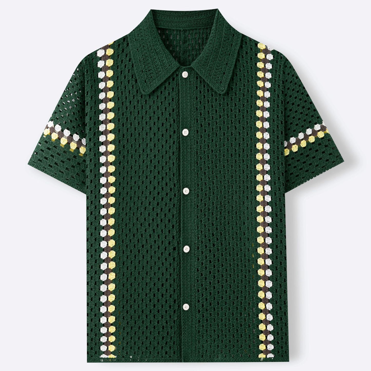 Water-Soluble Crochet Cardigan Shirt