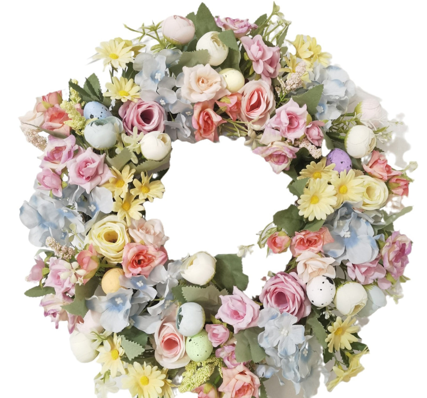 Valentine and Easter Rose Tea Bag Hydrangea Wreath Home Decor