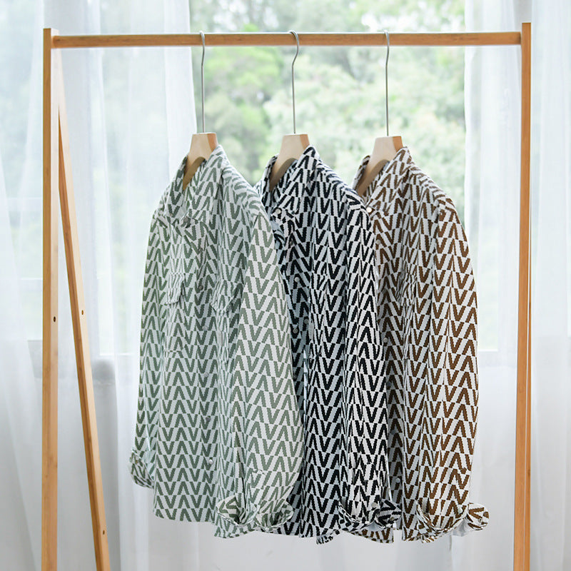 Plaid Long Sleeve Casual Loose Shirt