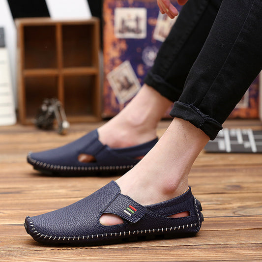 Peas Lazy Leather Shoes