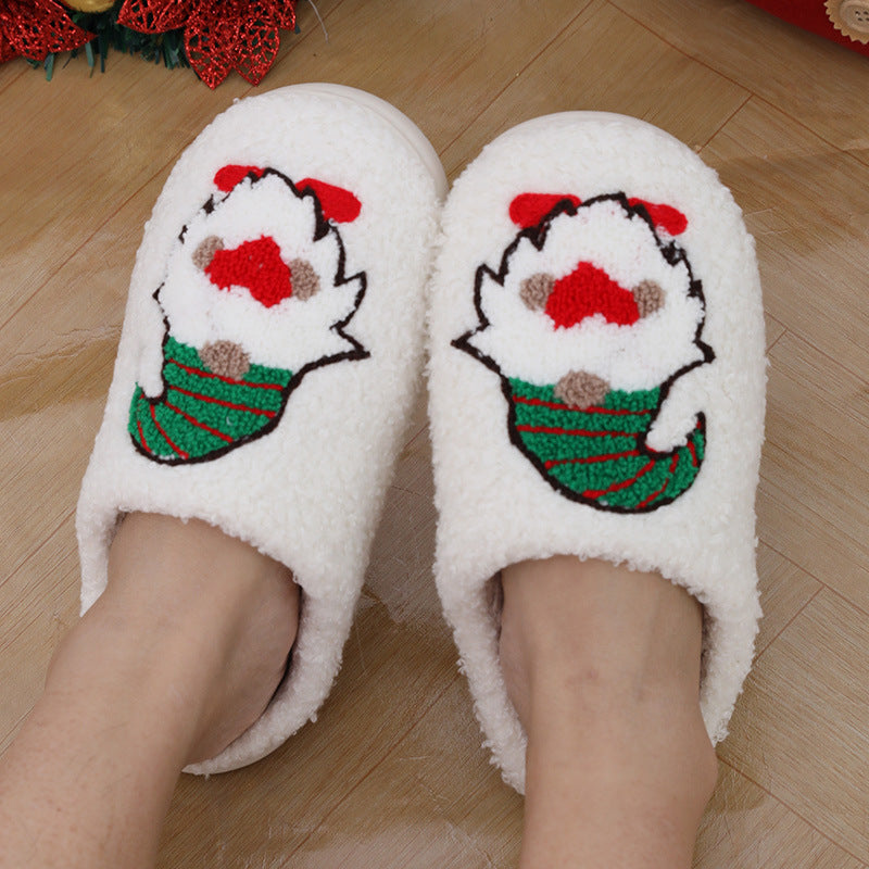 Christmas Cute Cartoon Santa Claus Non-Slip Slippers