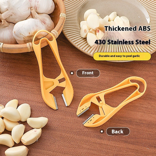Stainless Steel Blade Plastic Garlic Press and Peeler