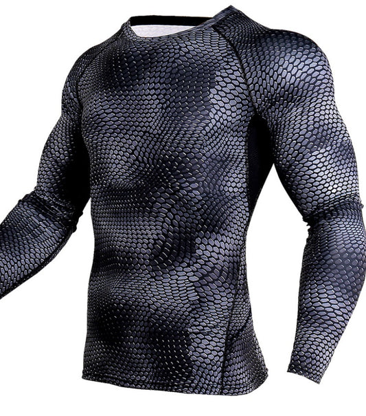 Compression Shirt Men Gym Running Shirt Quick Dry Breathable Fitness Sport Shirt Sportswear Training Sport Tight Rashguard Male