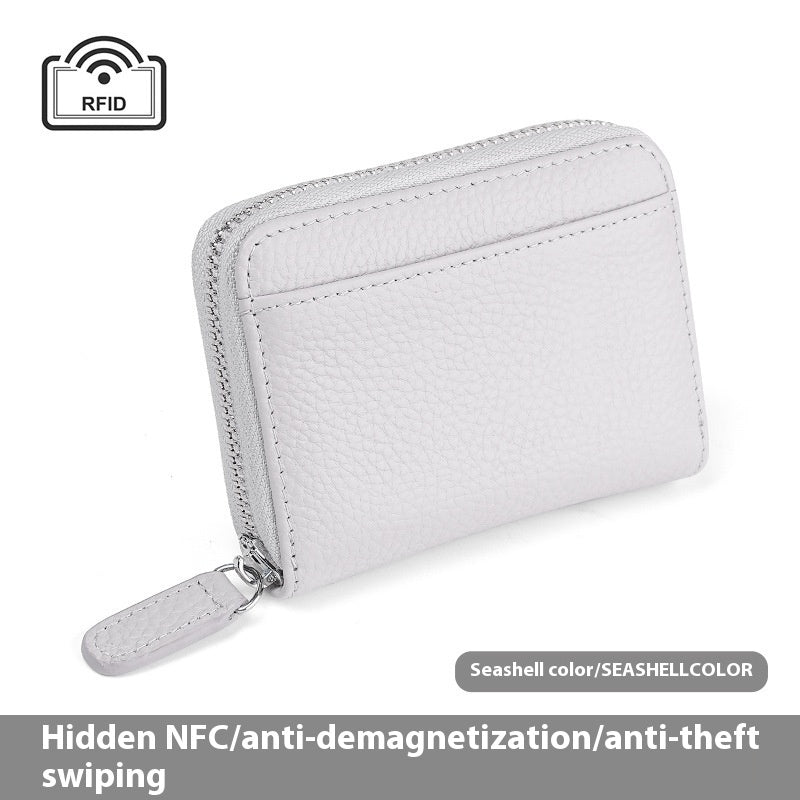 RFID Genuine Leather Card Holder