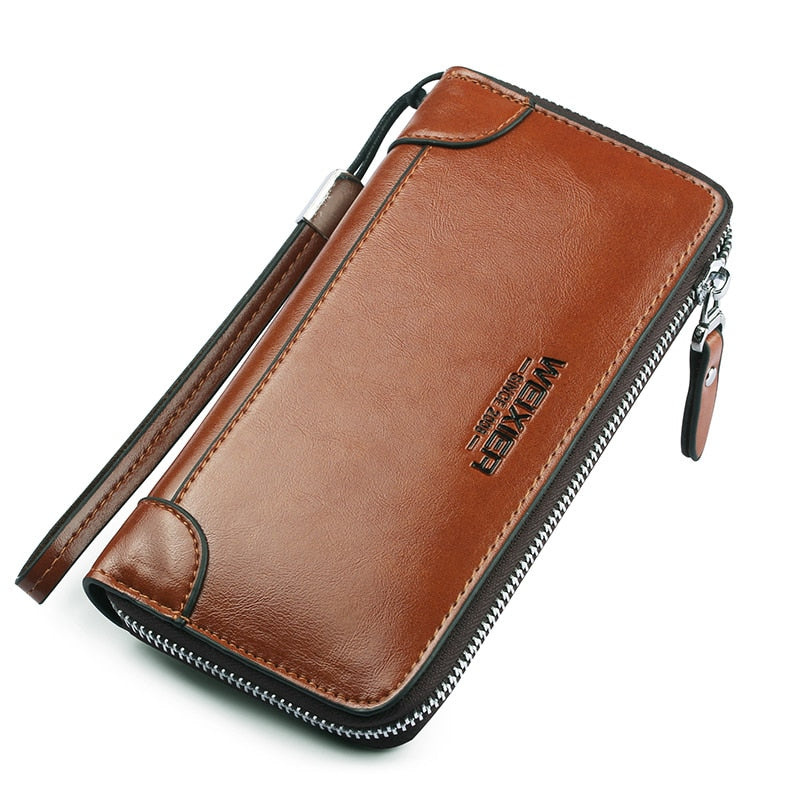 Leather Clutch Zipper Large Capacity High Quality Wallet