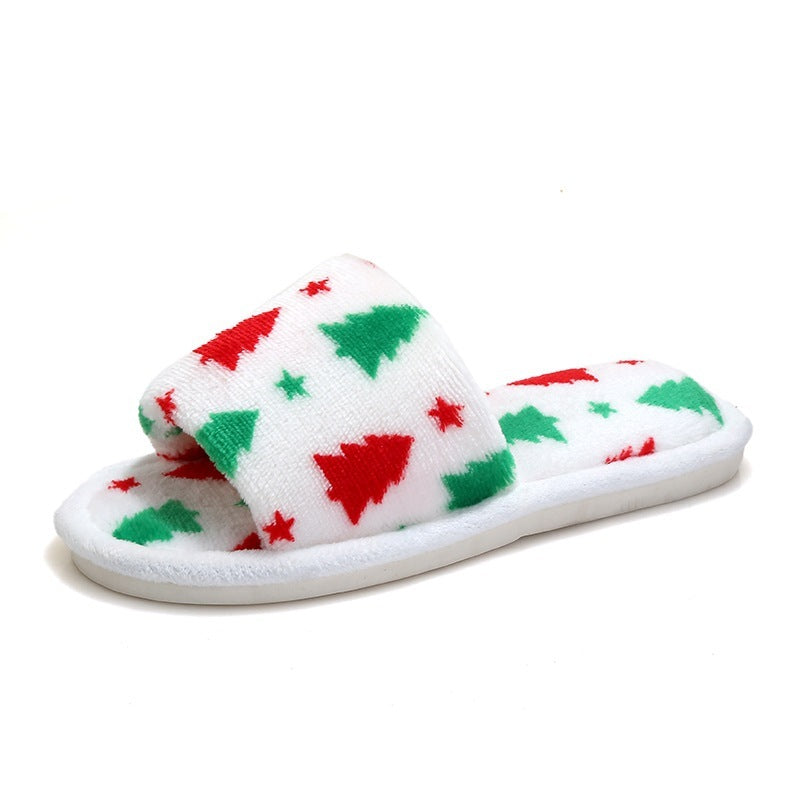 Christmas Tree Home Non-Slip Fuzzy Fashion Slippers