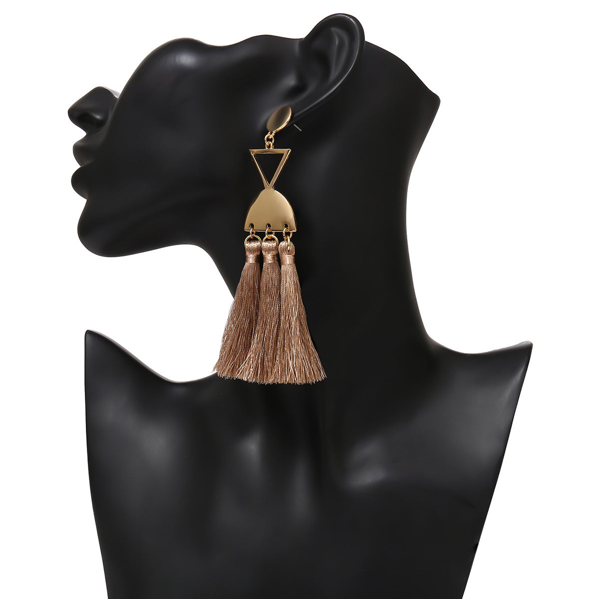 Personality Retro Long Handmade Tassel Earrings Women