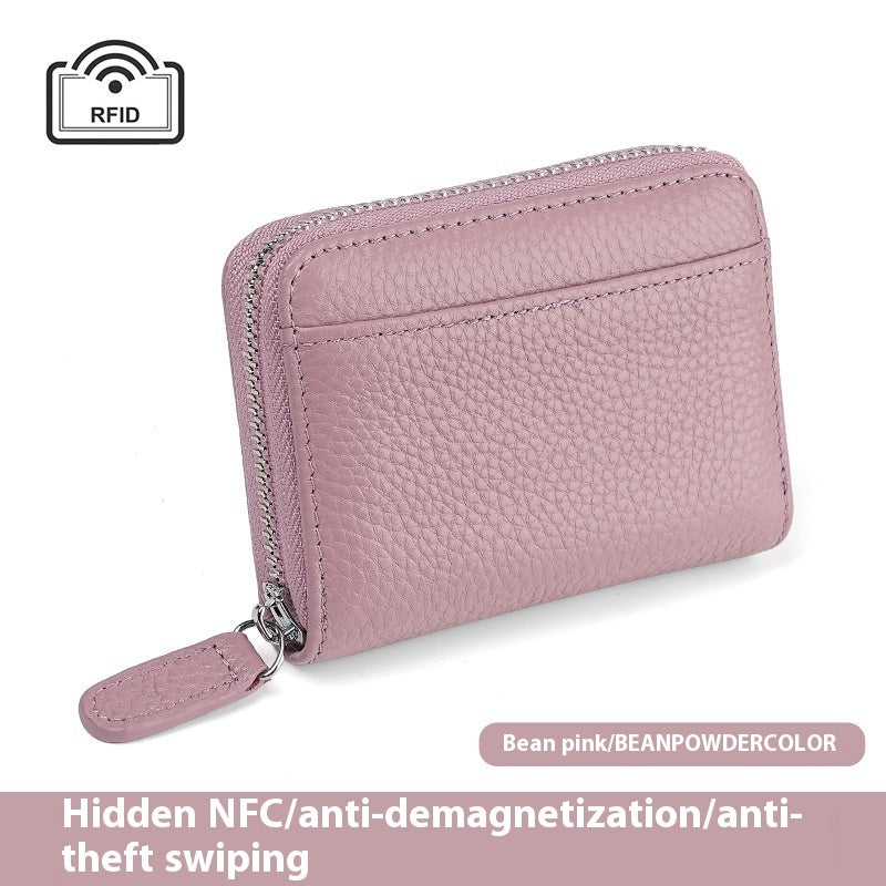 RFID Genuine Leather Card Holder
