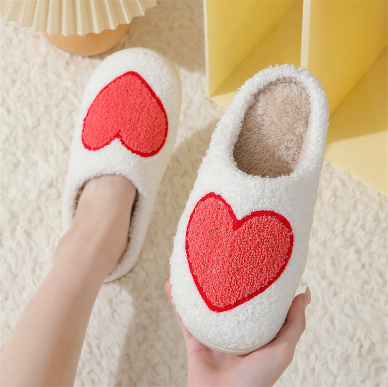 Valentines Indoor Home Plush Thermal Slippers