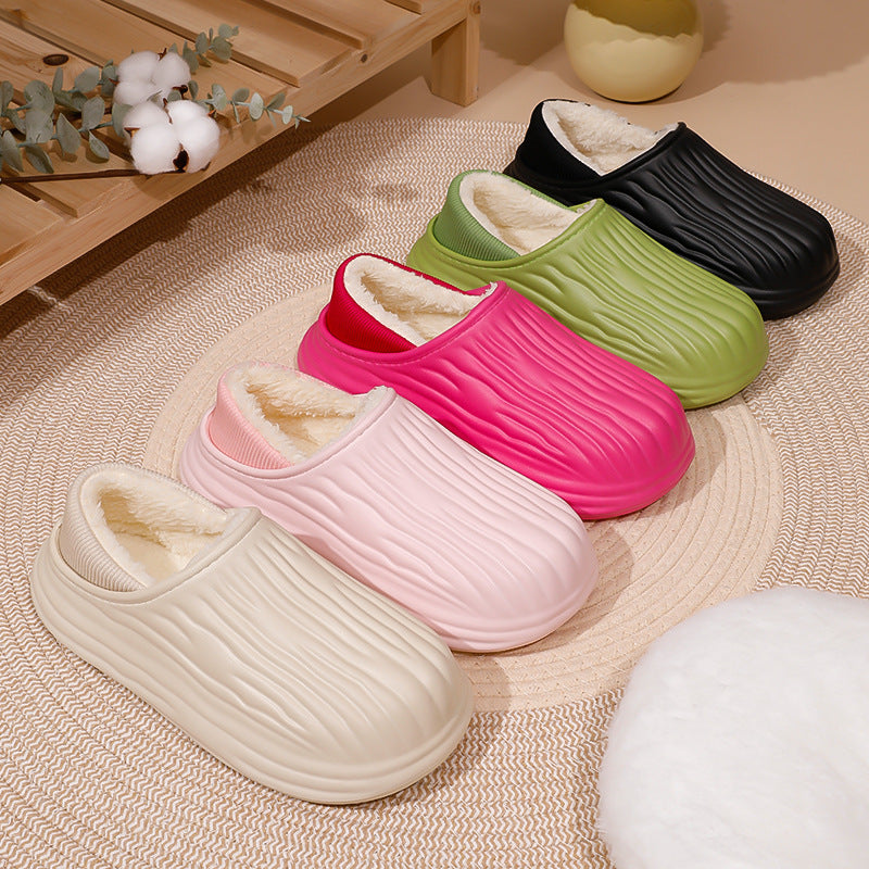 Baotou Stepping On Feces Feeling Home Cotton Shoes