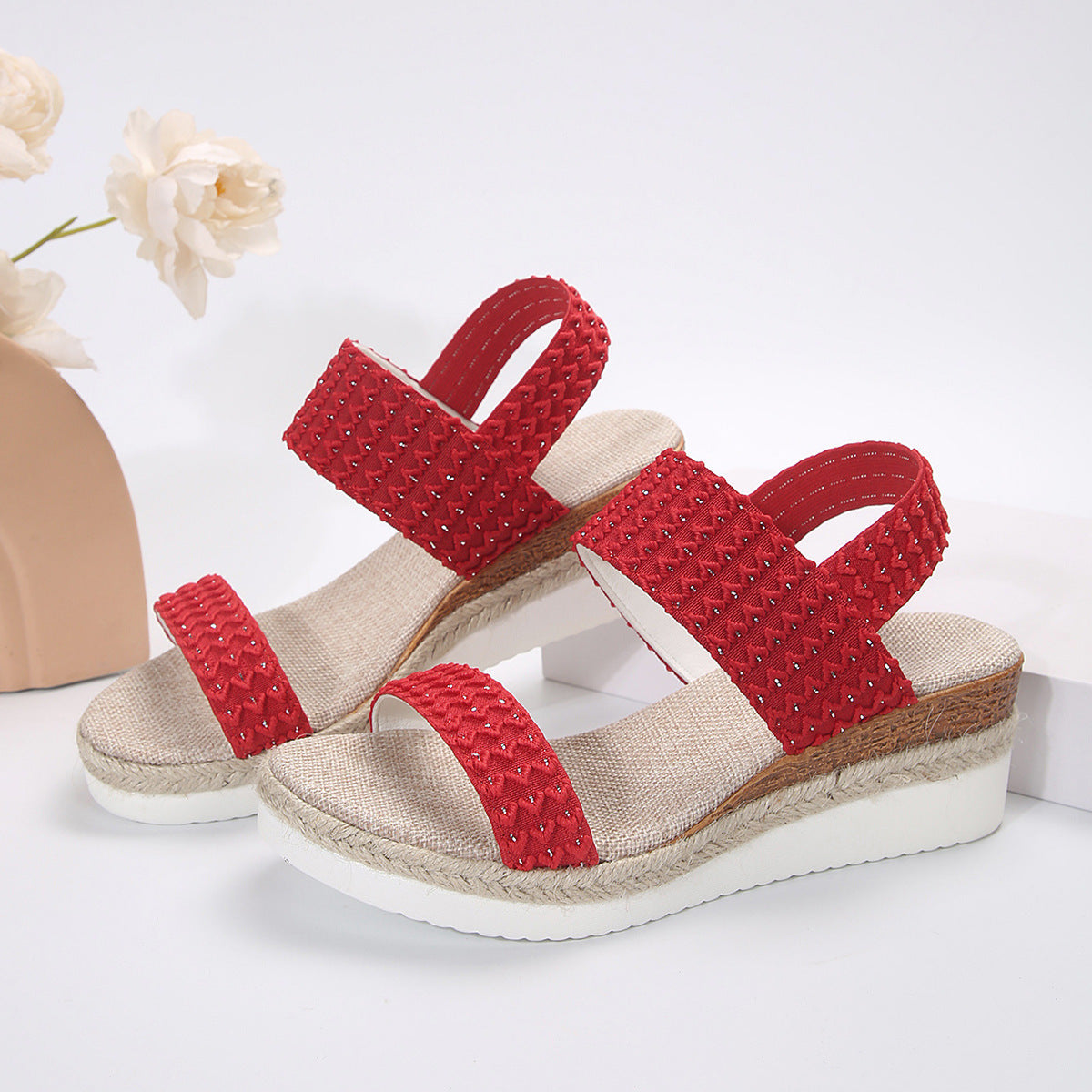 Summer Fashion Wedge Sandals For Women Peep-toe Shoes For Women