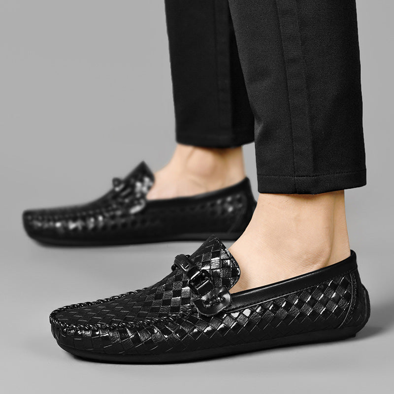 Casual Leather Shoes Flat Heel
