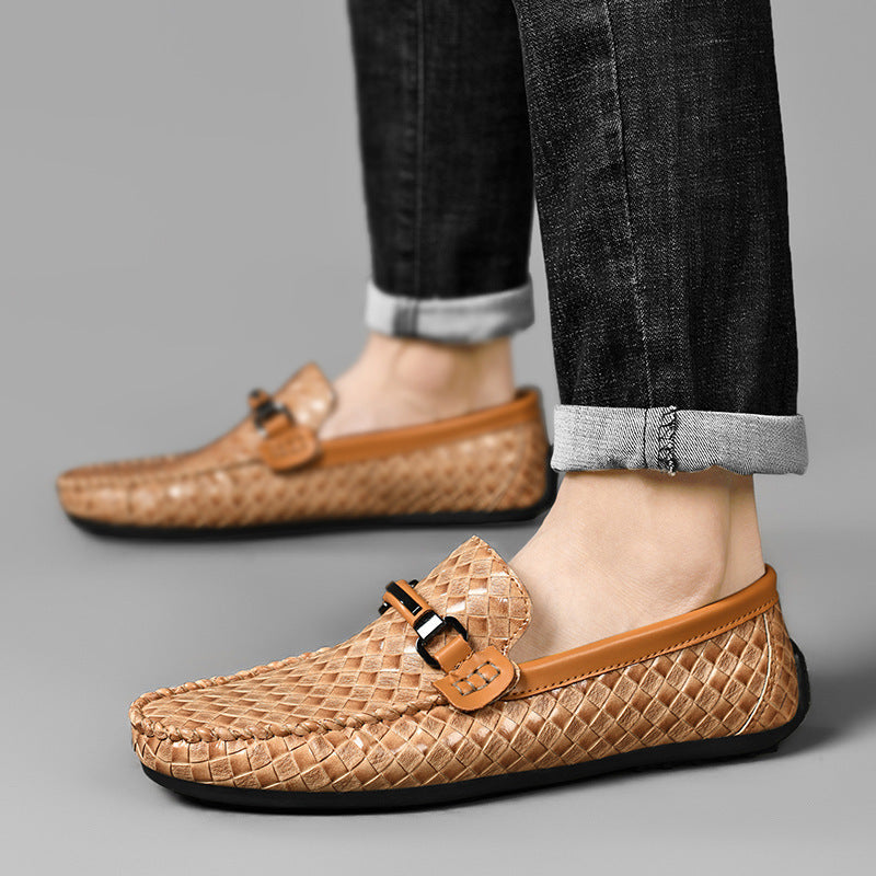 Casual Leather Shoes Flat Heel