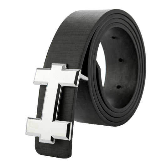 Luxury Men's High Quality Leather Buckle Strap
