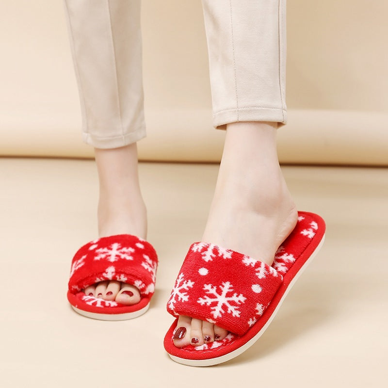 Christmas Tree Home Non-Slip Fuzzy Fashion Slippers