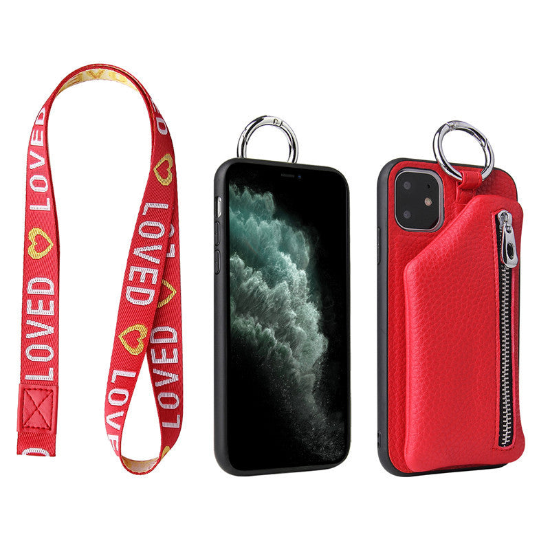 PU Leather Phone Case Crossbody with Lanyard