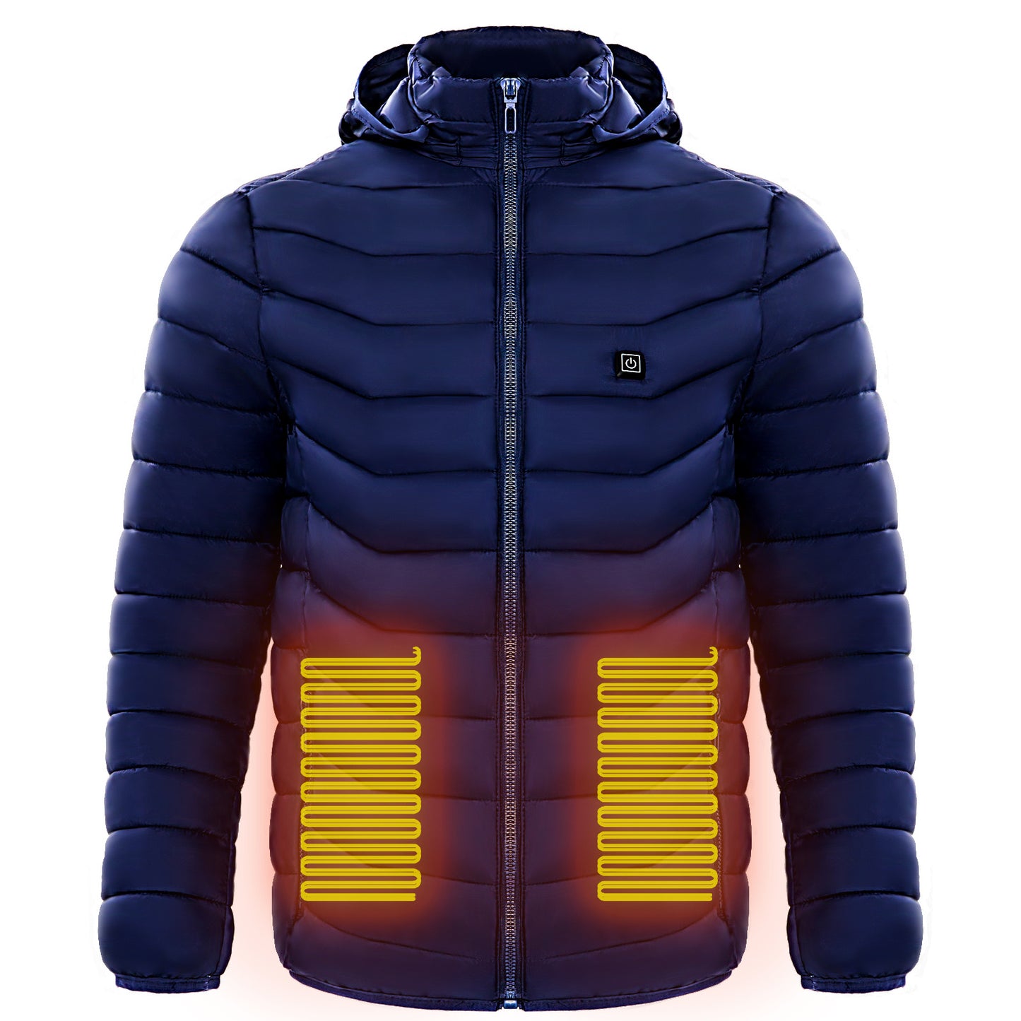 9-Zone Heated Electric Puffer Insulated Hood Windbreaker Jacket