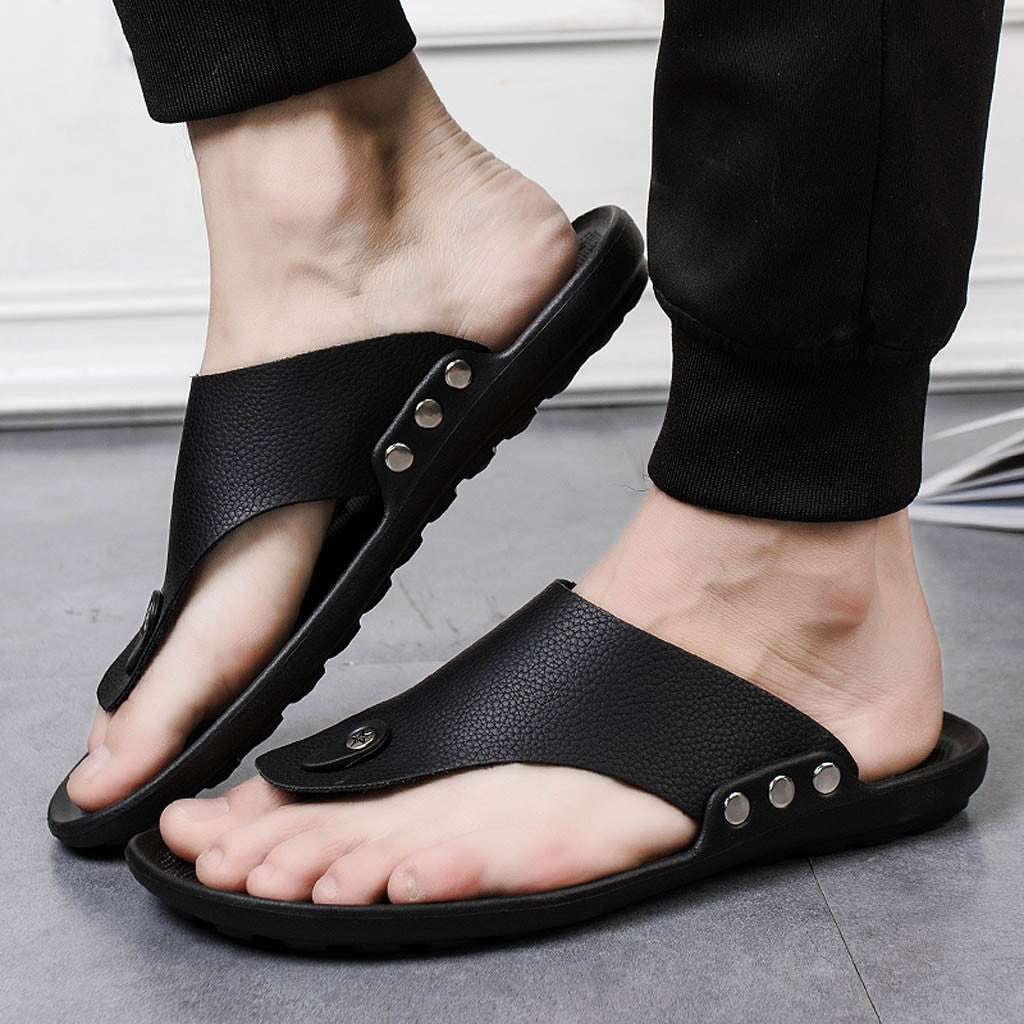 Leather Flip Flops for Men