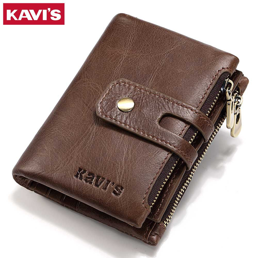 Leather Wallet KAVIS Fashion Short Wallet